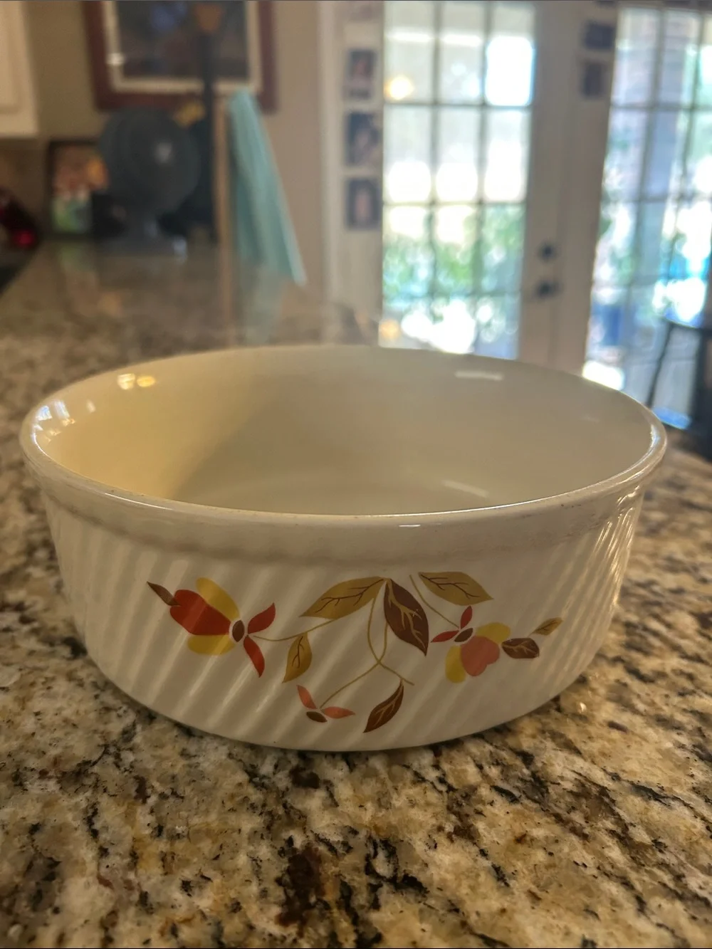 Autumn Leaf Casserole Dish made for the Jewel Tea Company